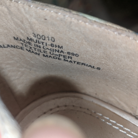 Impo Tera Multi Colo Heels  Size 6.5 Floral 3.5” Heel Peep Toe Shoes - Picture 10 of 10